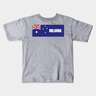 Mildura City in Australian Flag Kids T-Shirt